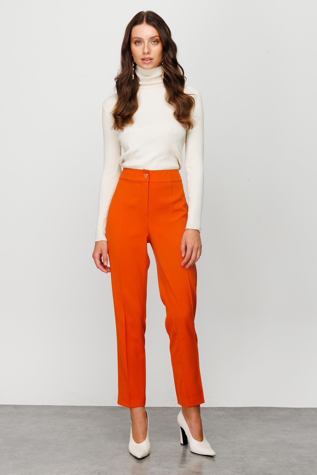 Modailgi  Sigara Paça Klasik Pantolon Orange