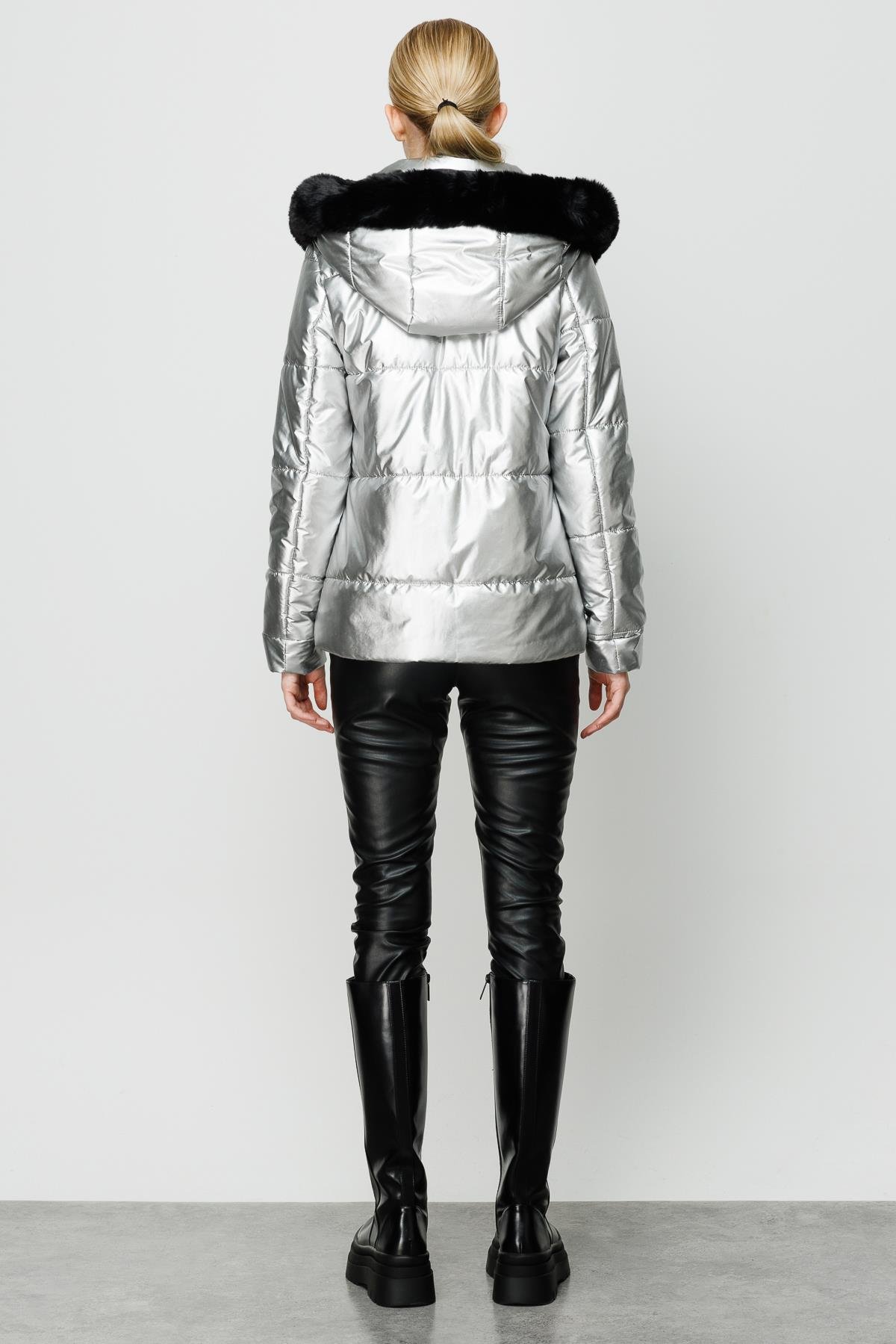 Modailgi  Şişme Kaban Gri