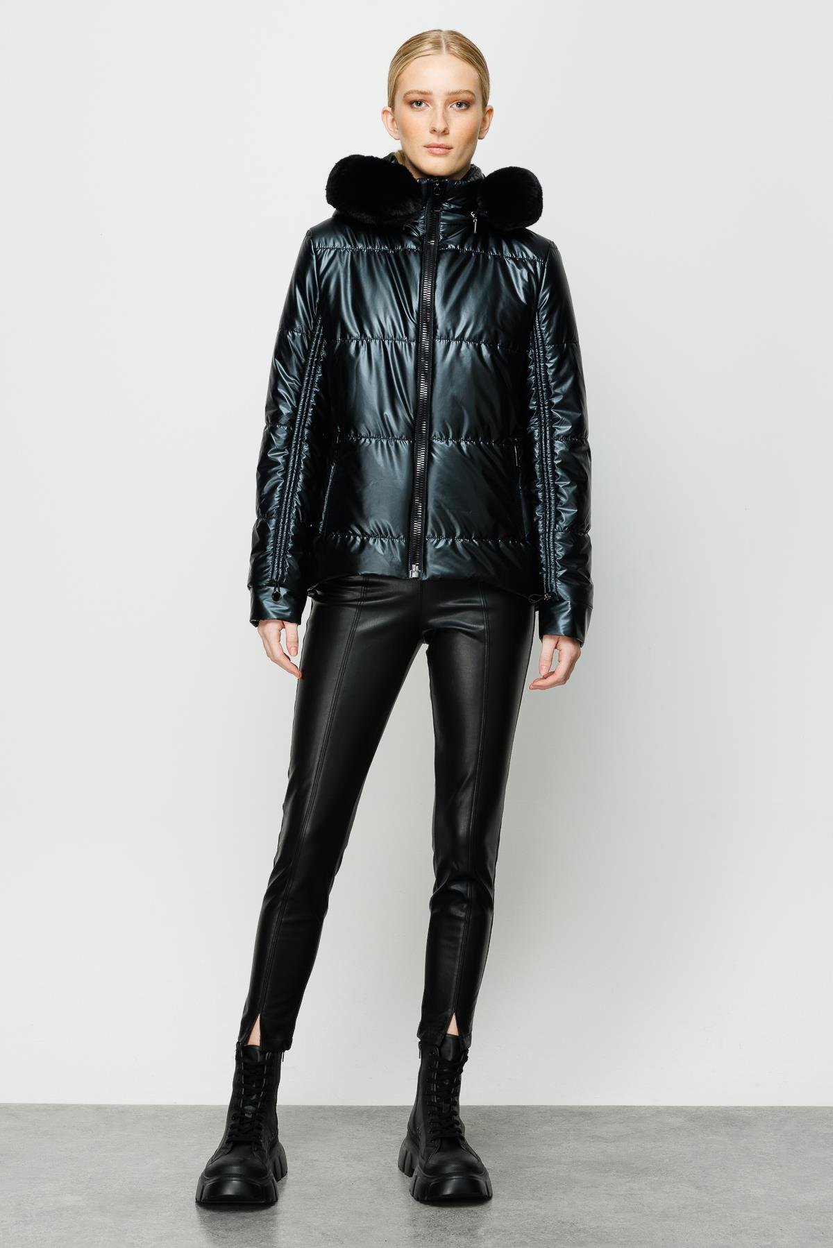 Modailgi  Şişme Kaban Siyah