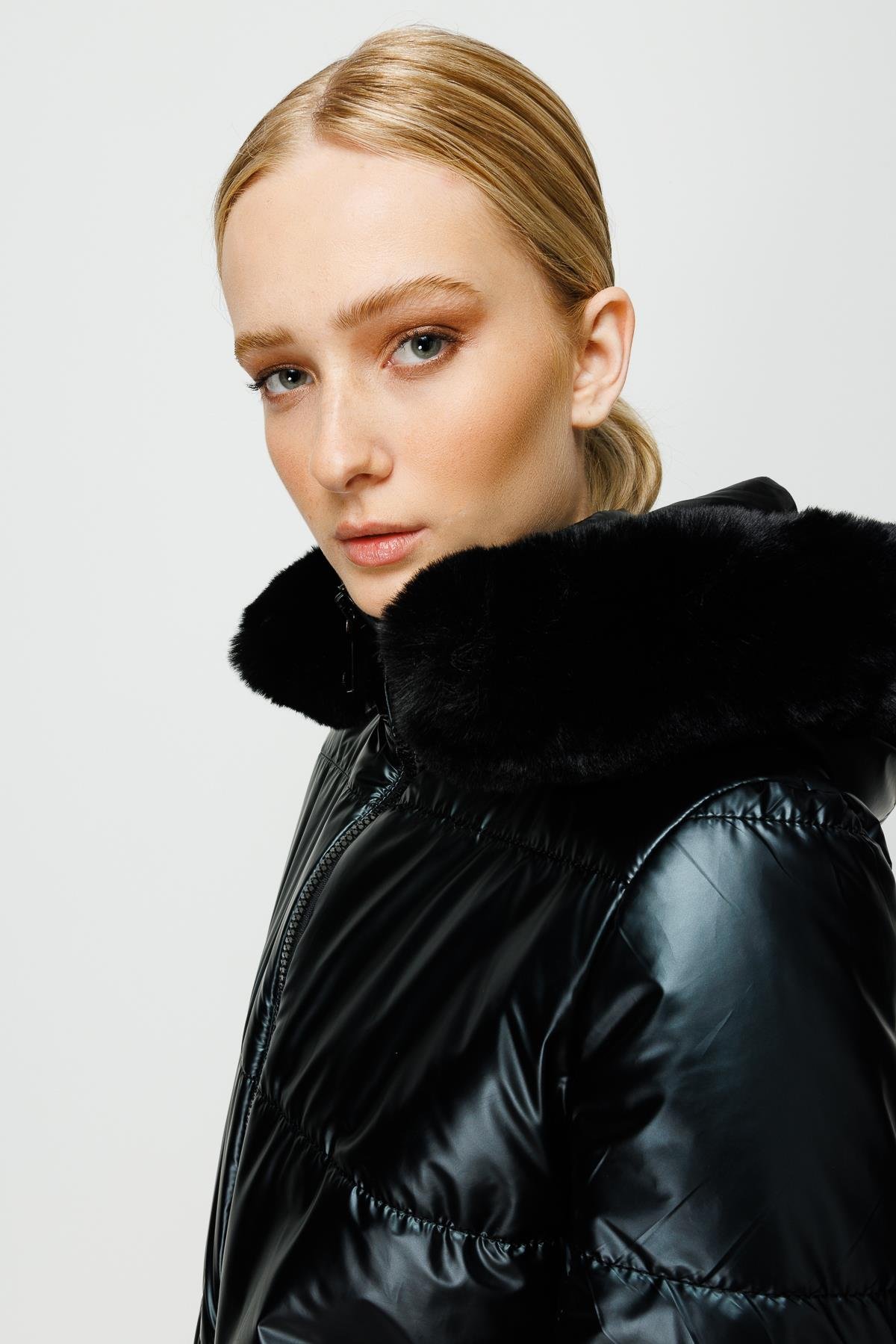 Modailgi  Şişme Kaban Siyah