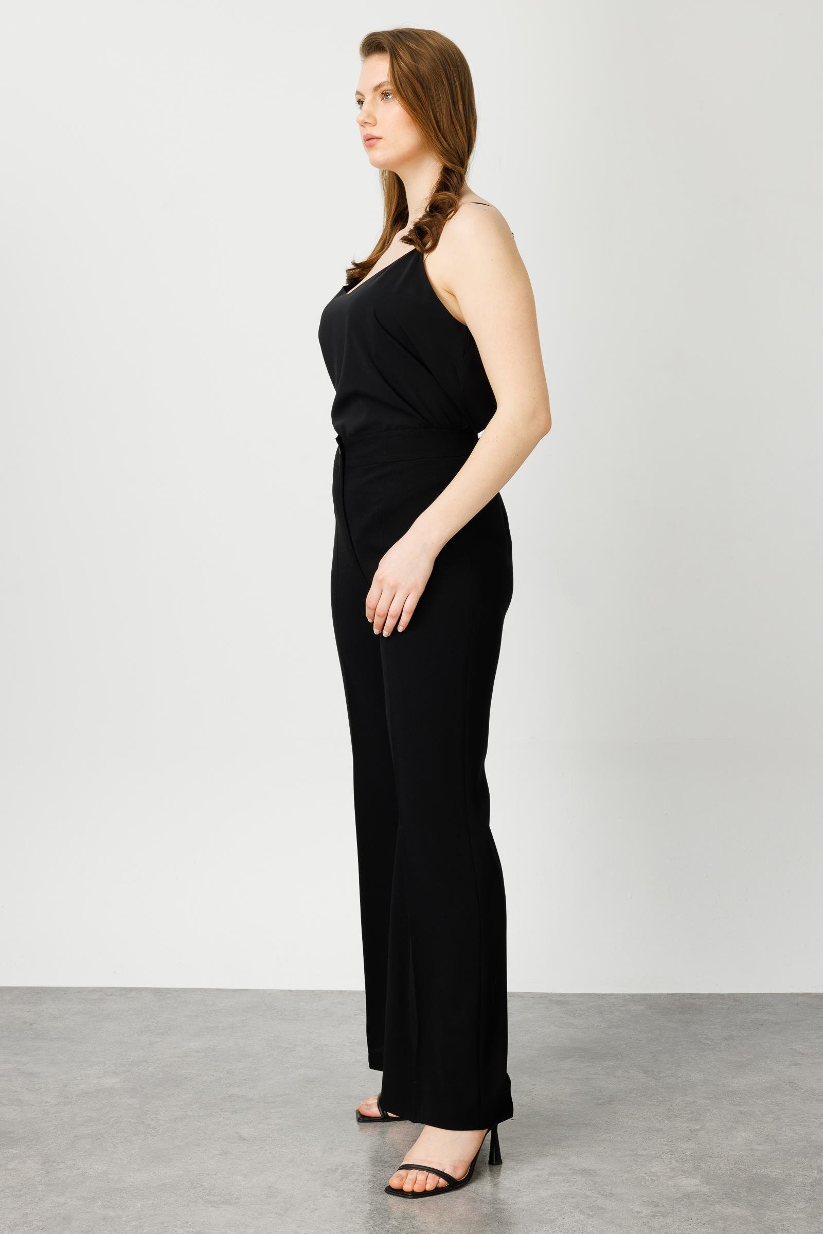 Modailgi  Süs Cep Detaylı Pantolon Siyah