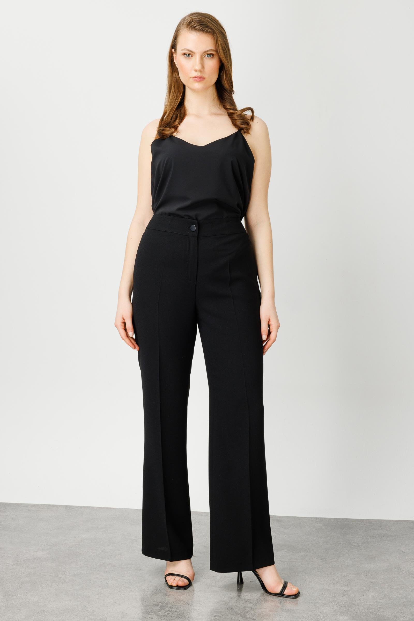 Modailgi  Süs Cep Detaylı Pantolon Siyah