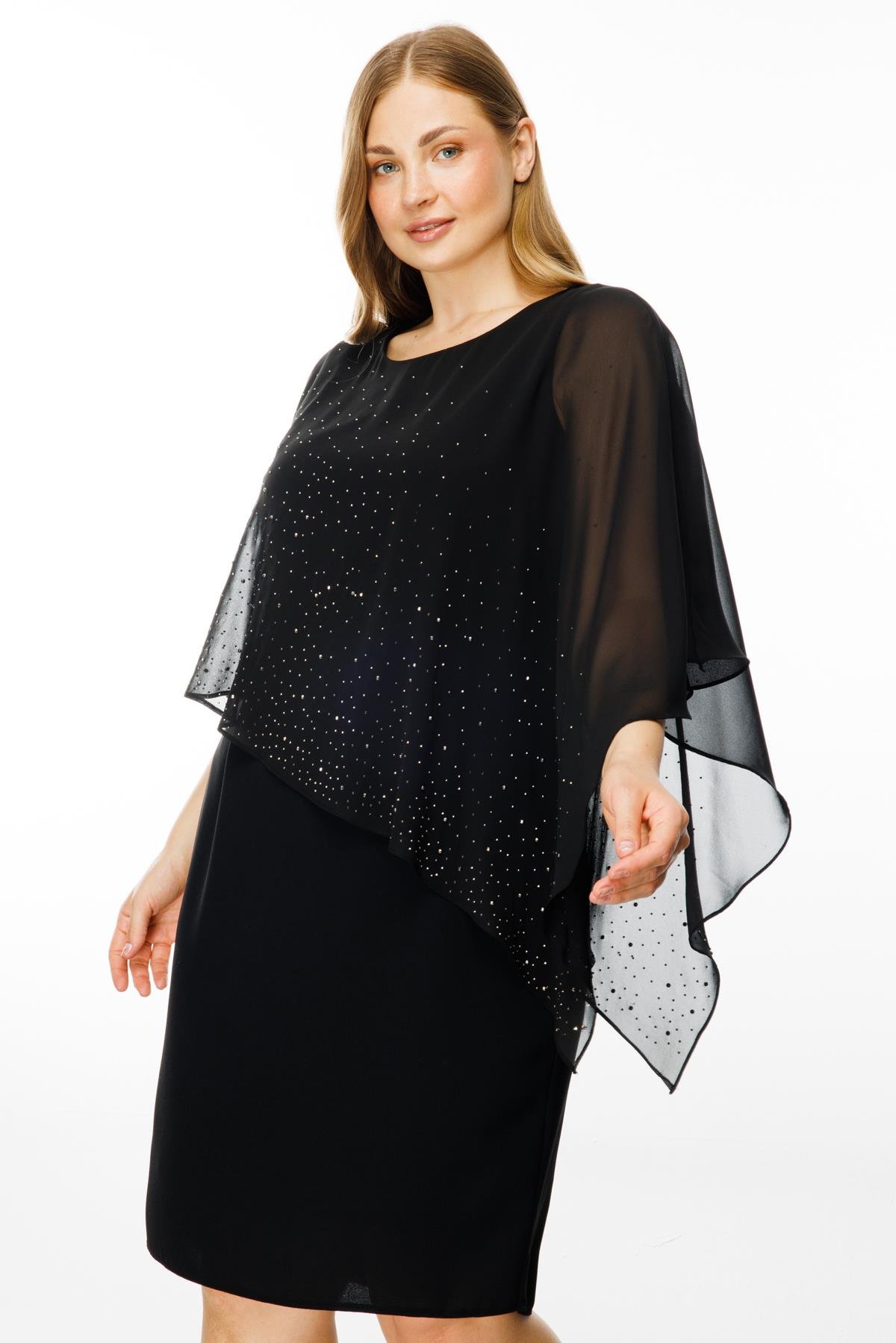 Modailgi  Taş Detaylı Elbise Siyah