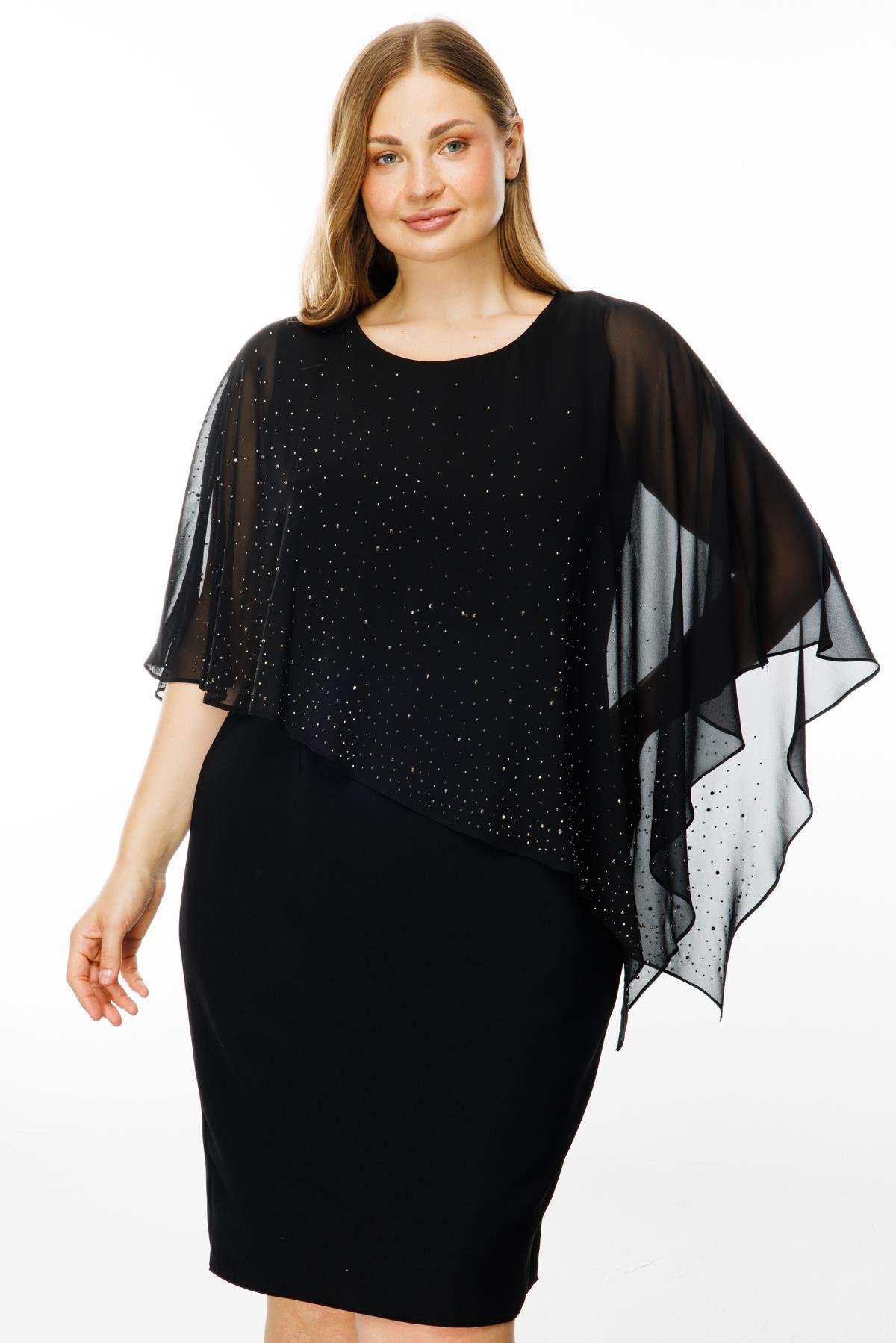 Modailgi  Taş Detaylı Elbise Siyah