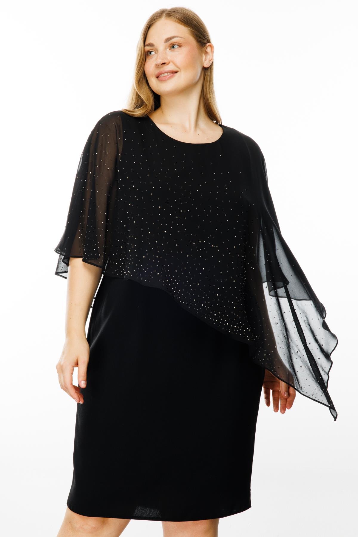 Modailgi  Taş Detaylı Elbise Siyah