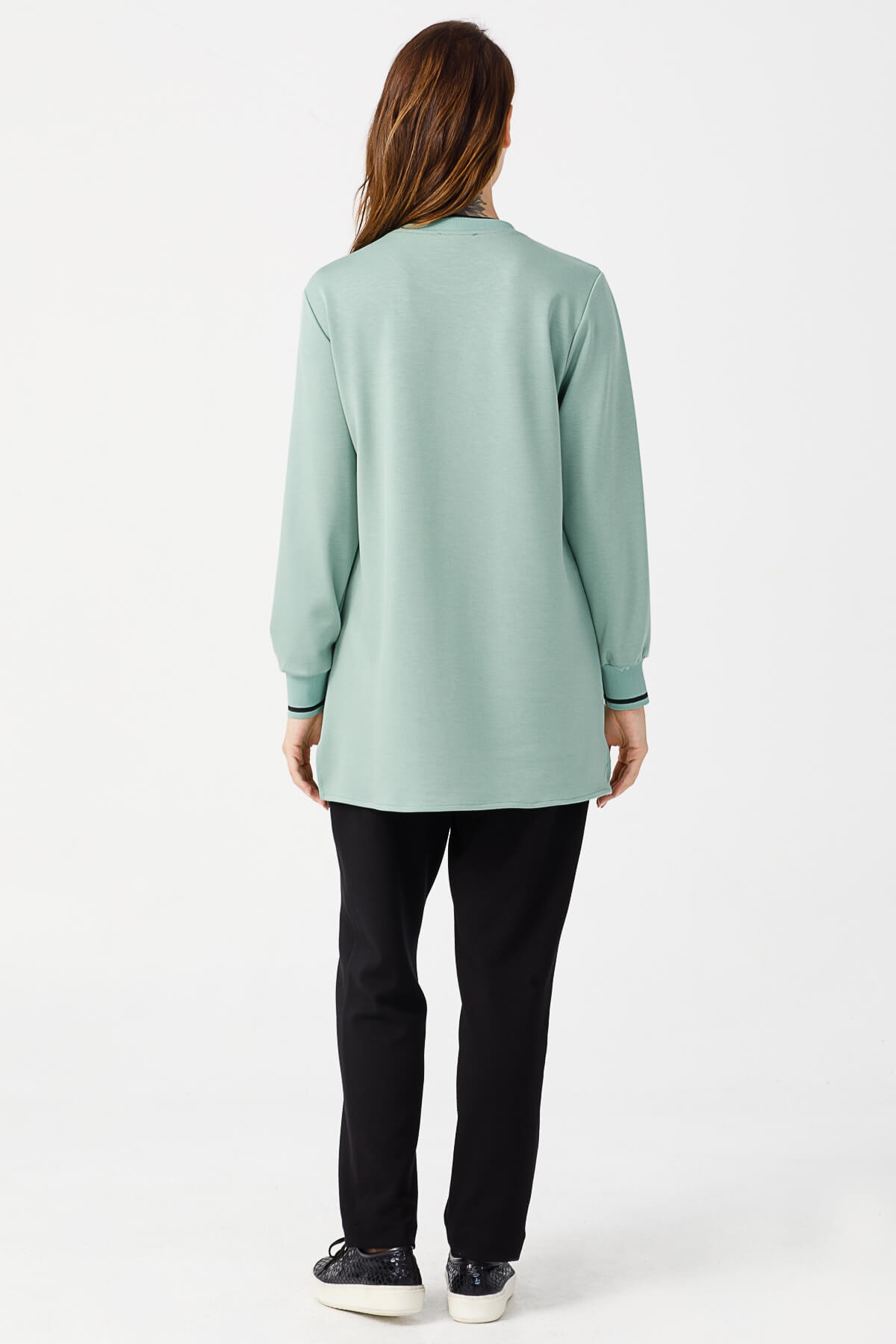 Modailgi  Taş Detaylı Salaş Tunik mint