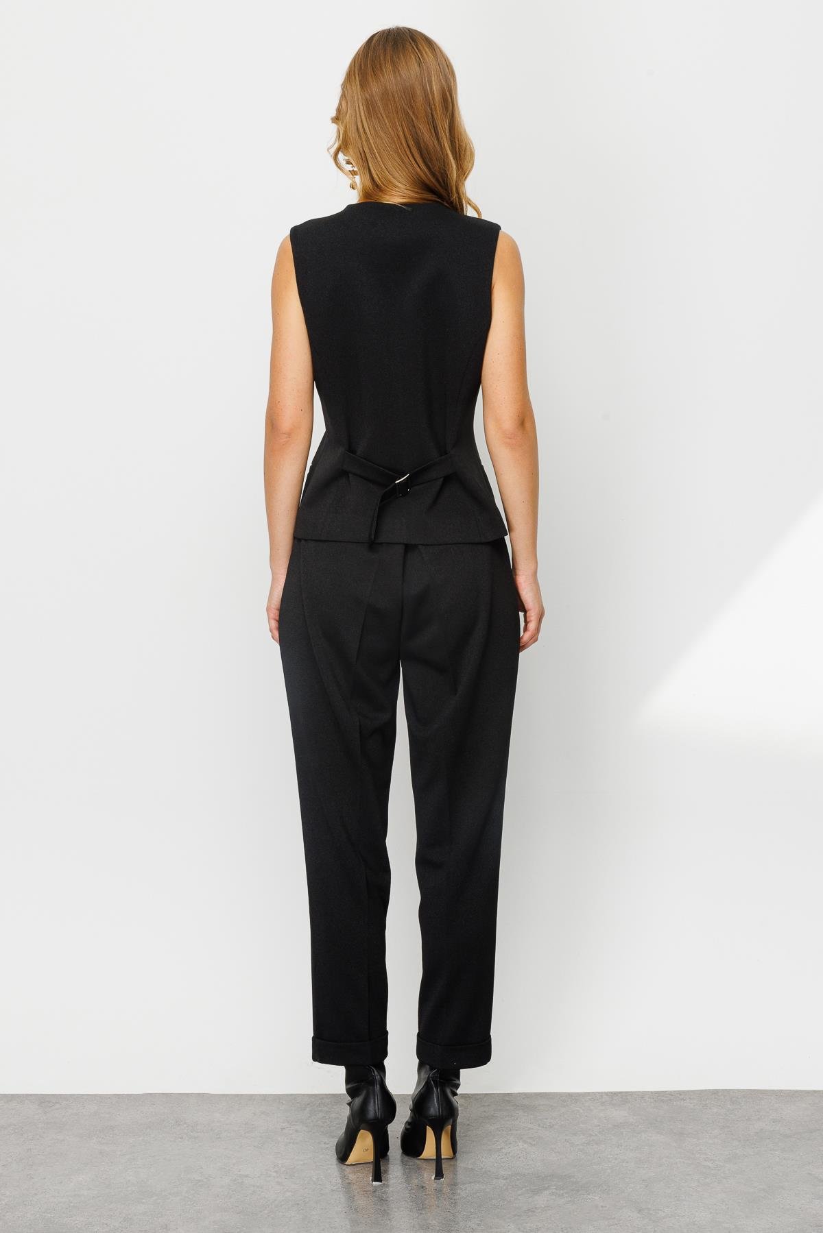 Modailgi  V Yaka Yelek Siyah