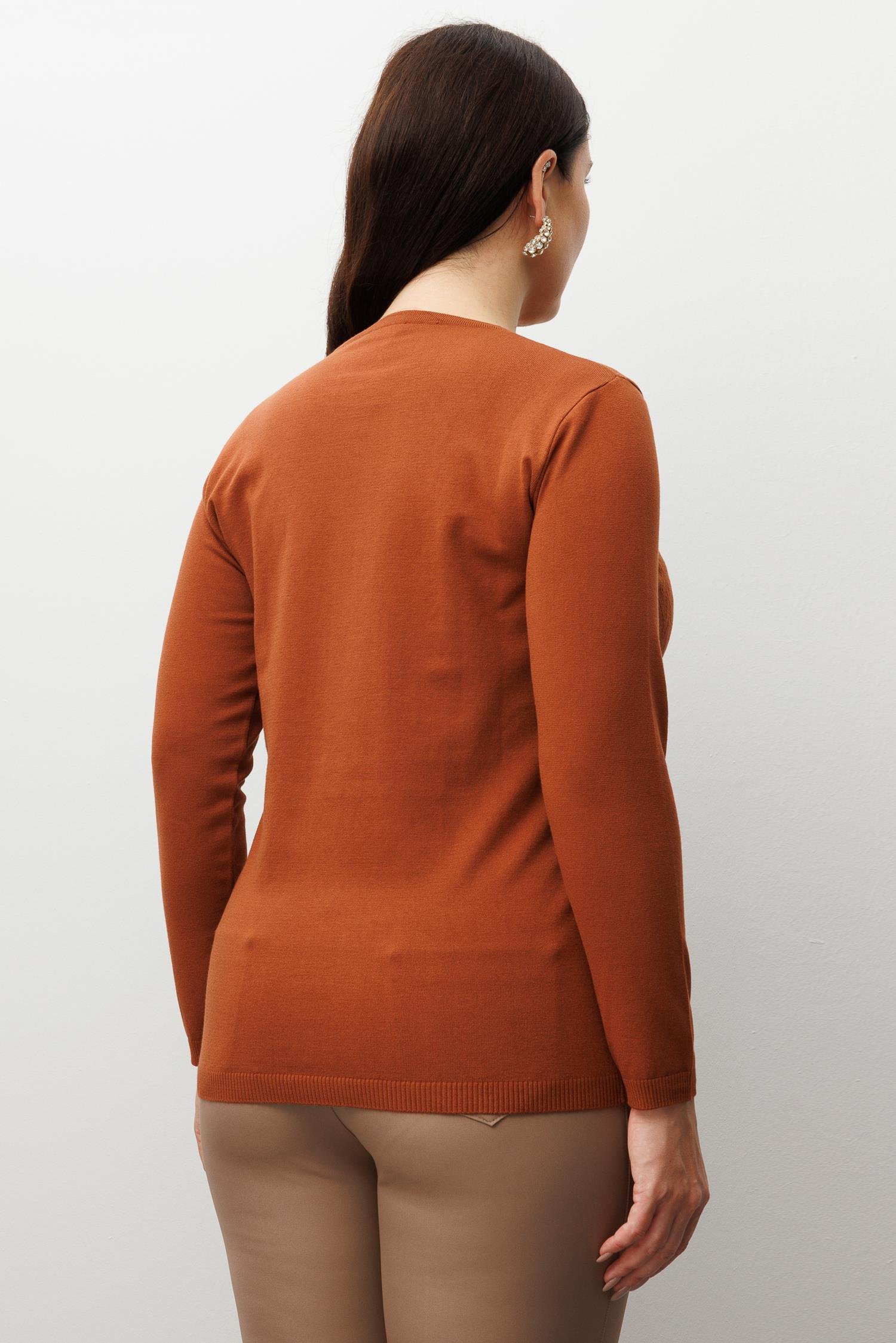 Modailgi  Viskon Triko Taba