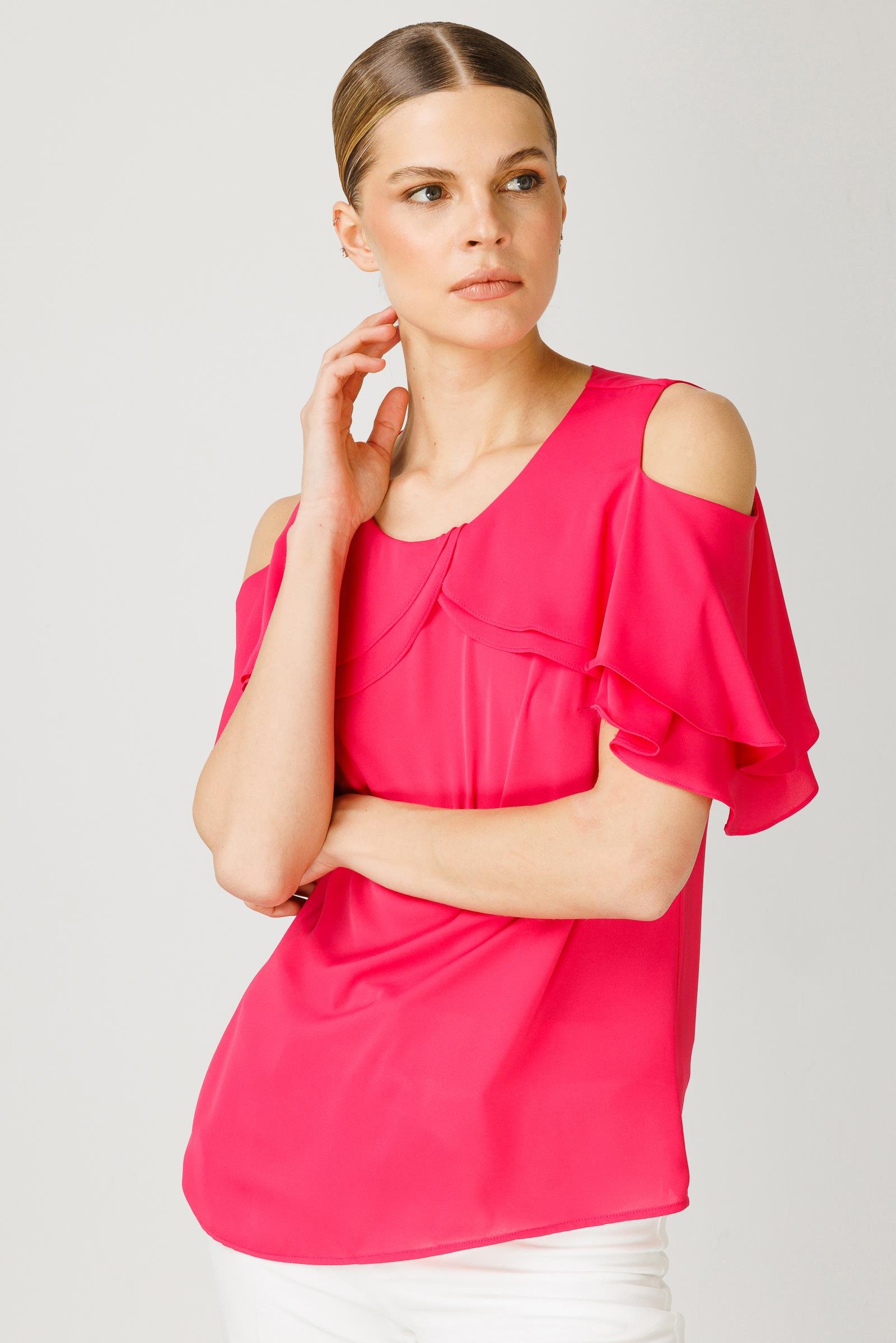 Modailgi  Volanlı Bluz Pembe