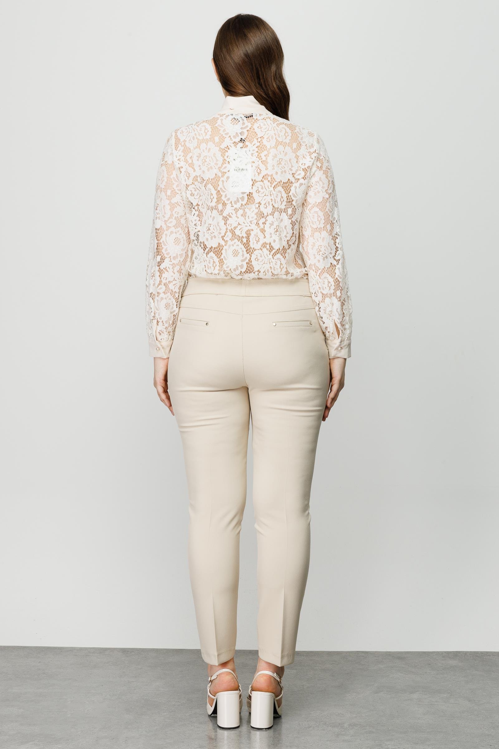 Modailgi  Yan Cep Dar Paça Pantolon Taş