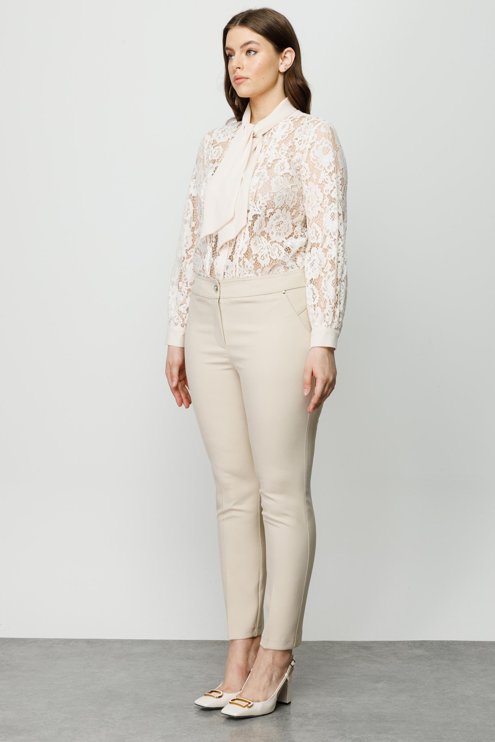 Modailgi  Yan Cep Dar Paça Pantolon Taş