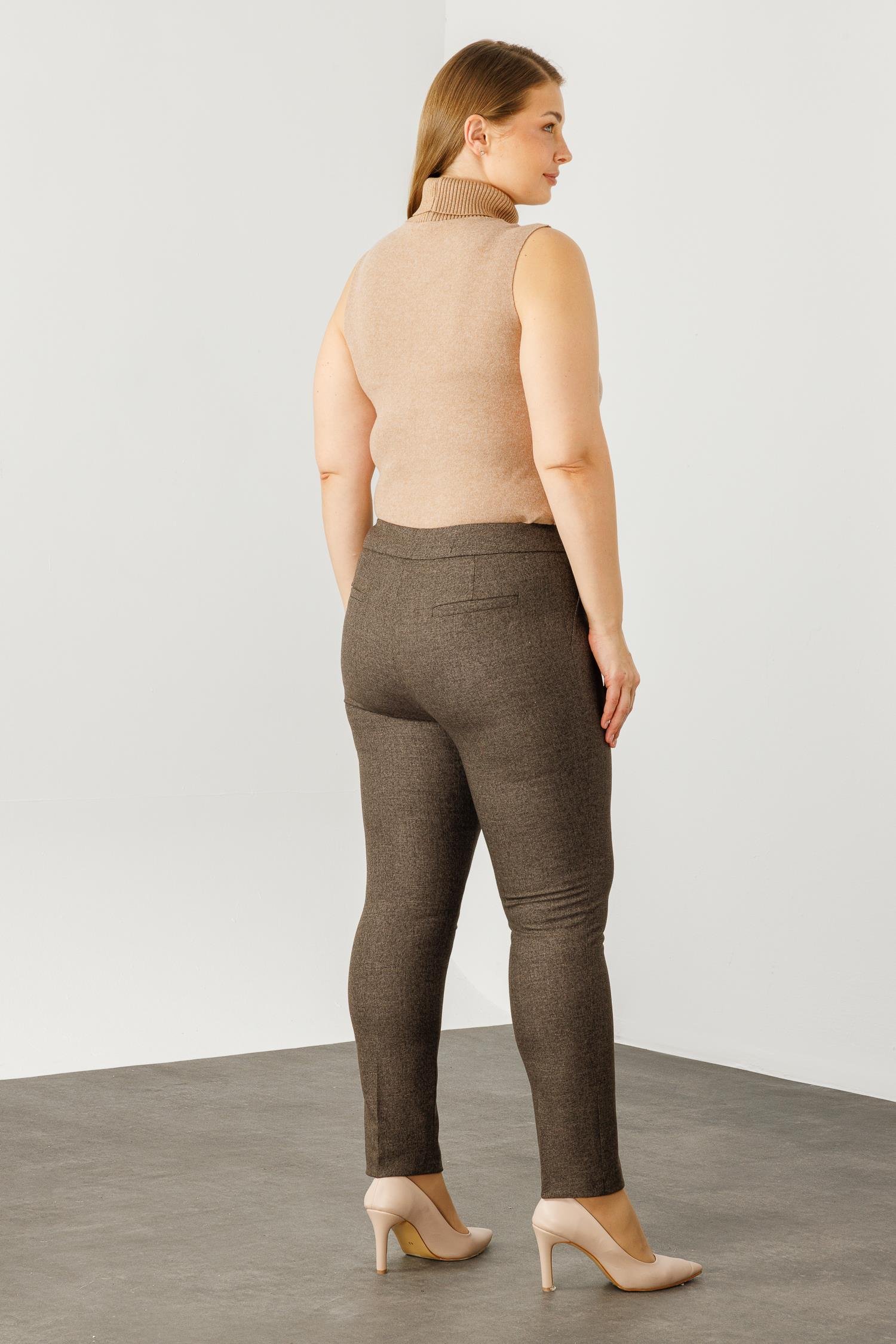 Modailgi  Yandan Cepli Ekose Pantolon - 5078 Kahve