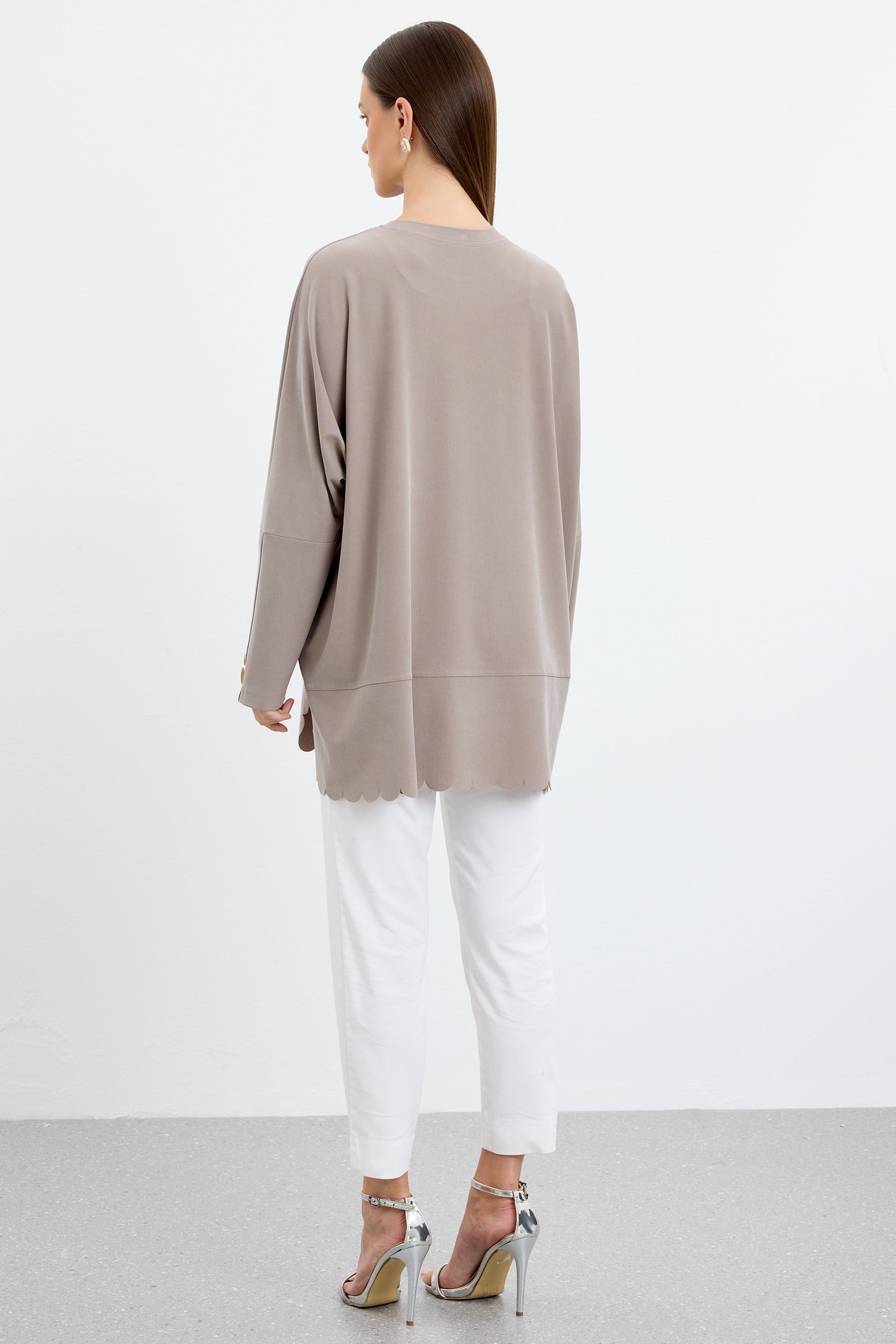 Oversize Tunik VİZON
