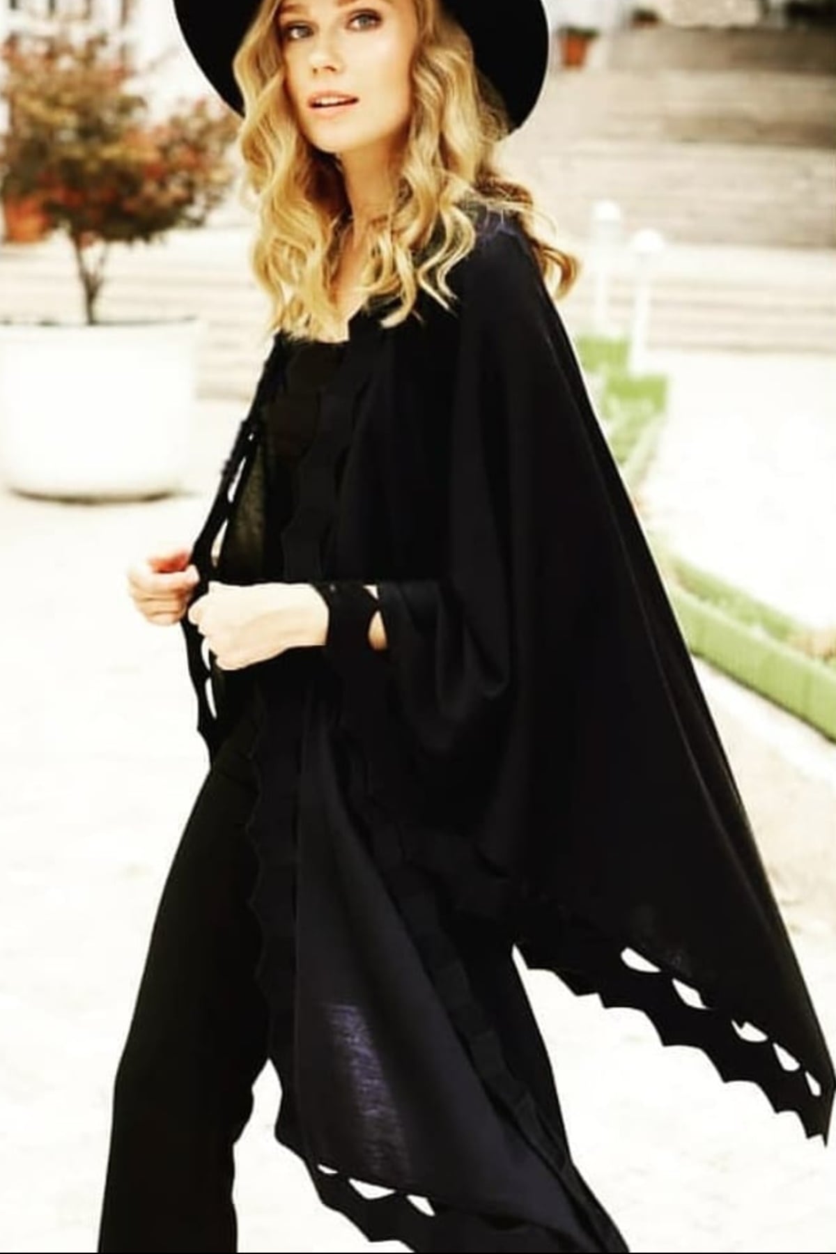 PONCHO-Siyah