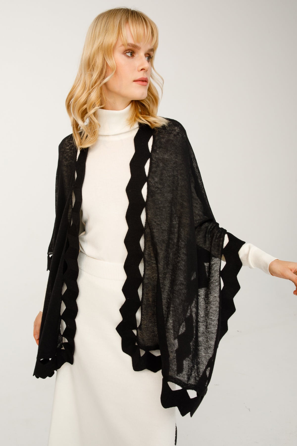PONCHO-Siyah