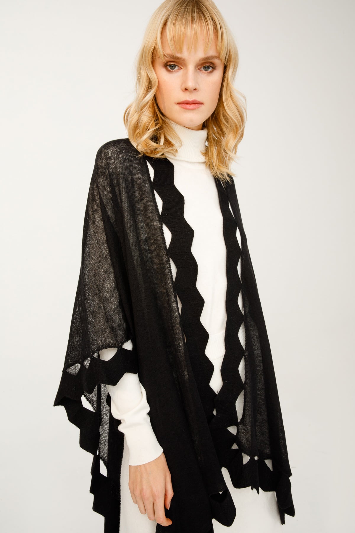 PONCHO-Siyah