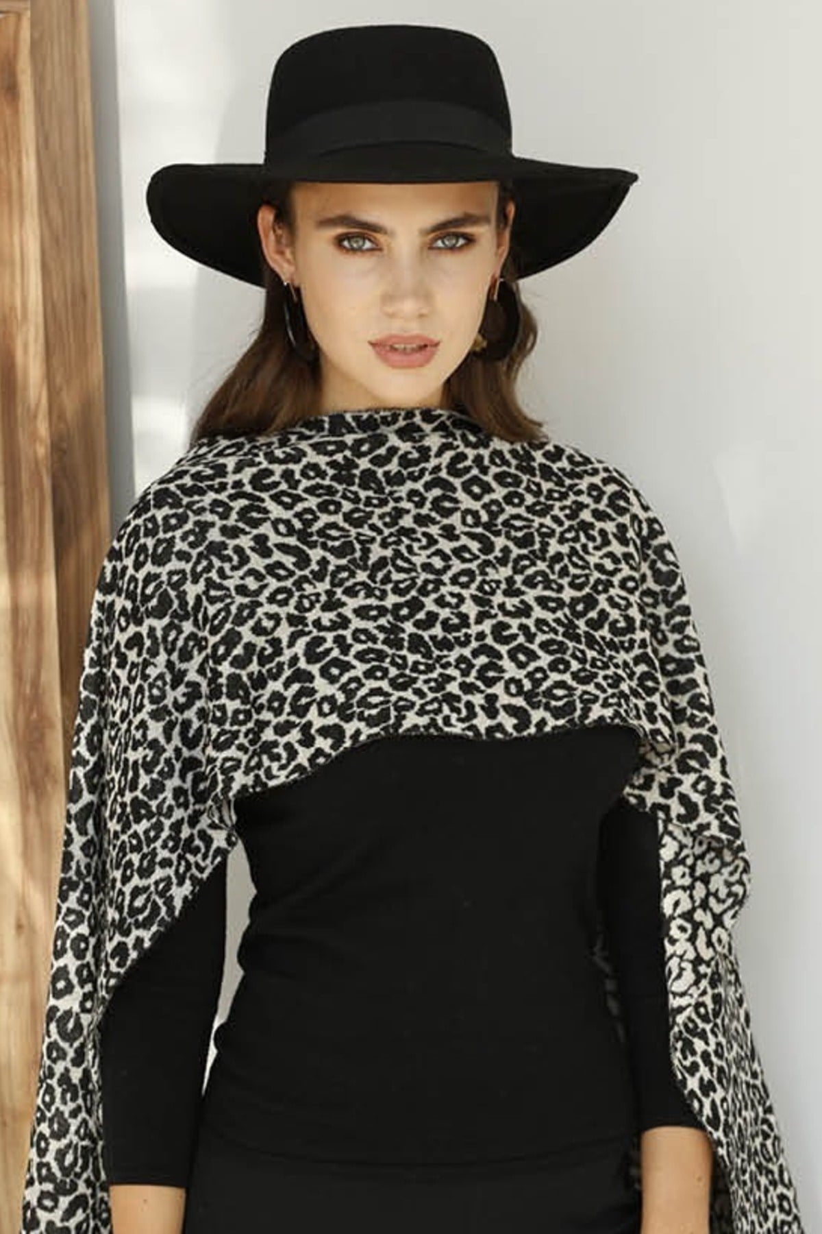ŞAL / LEOPARD-Siyah-Vizon