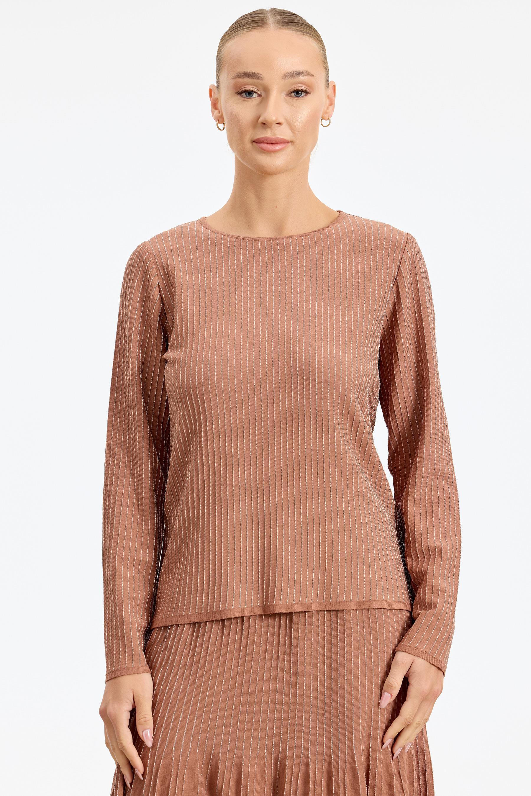 Simli Etekli Rayon Takım KAKAO