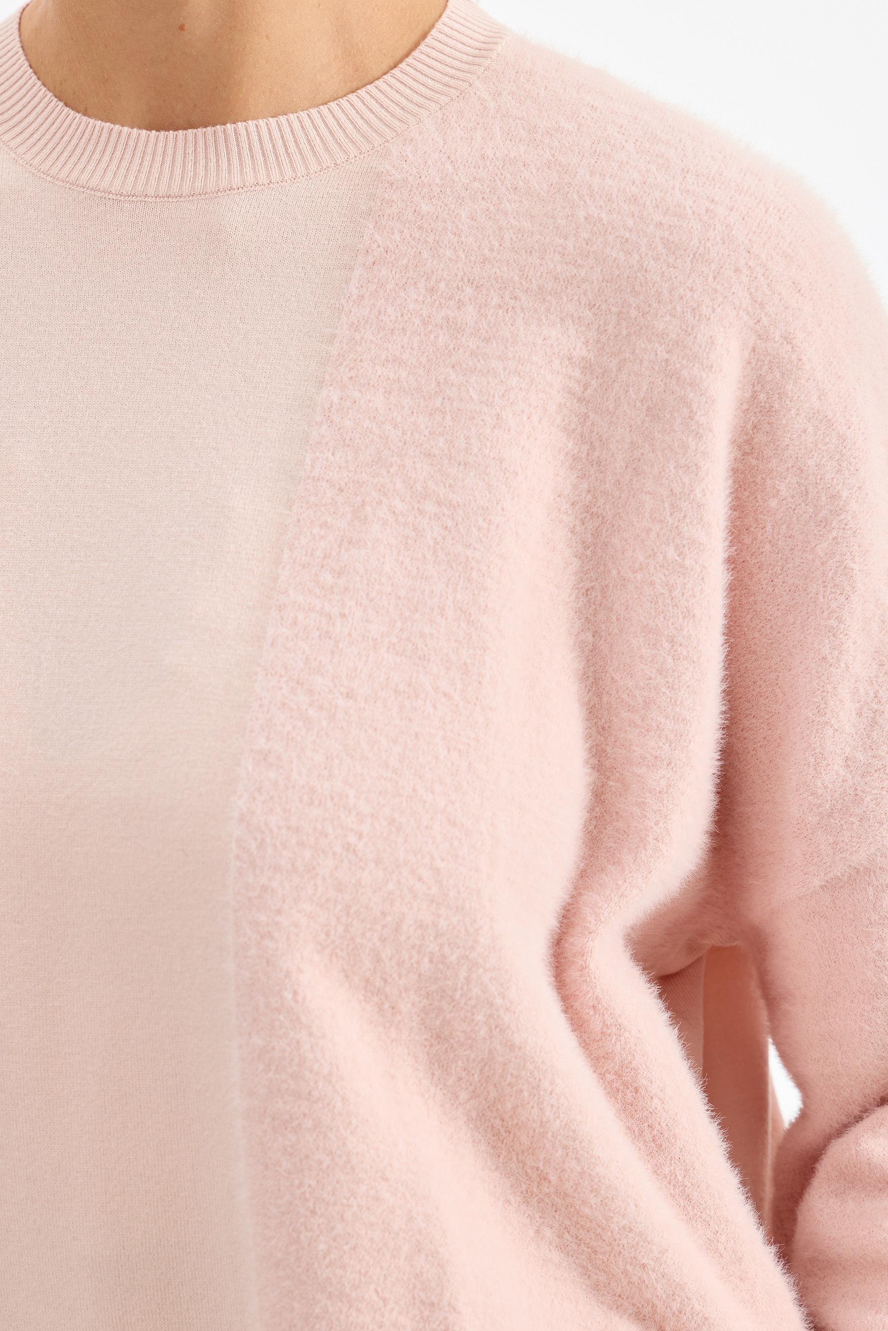 Sol Tarafı Mink Detaylı Tunik PEMBE