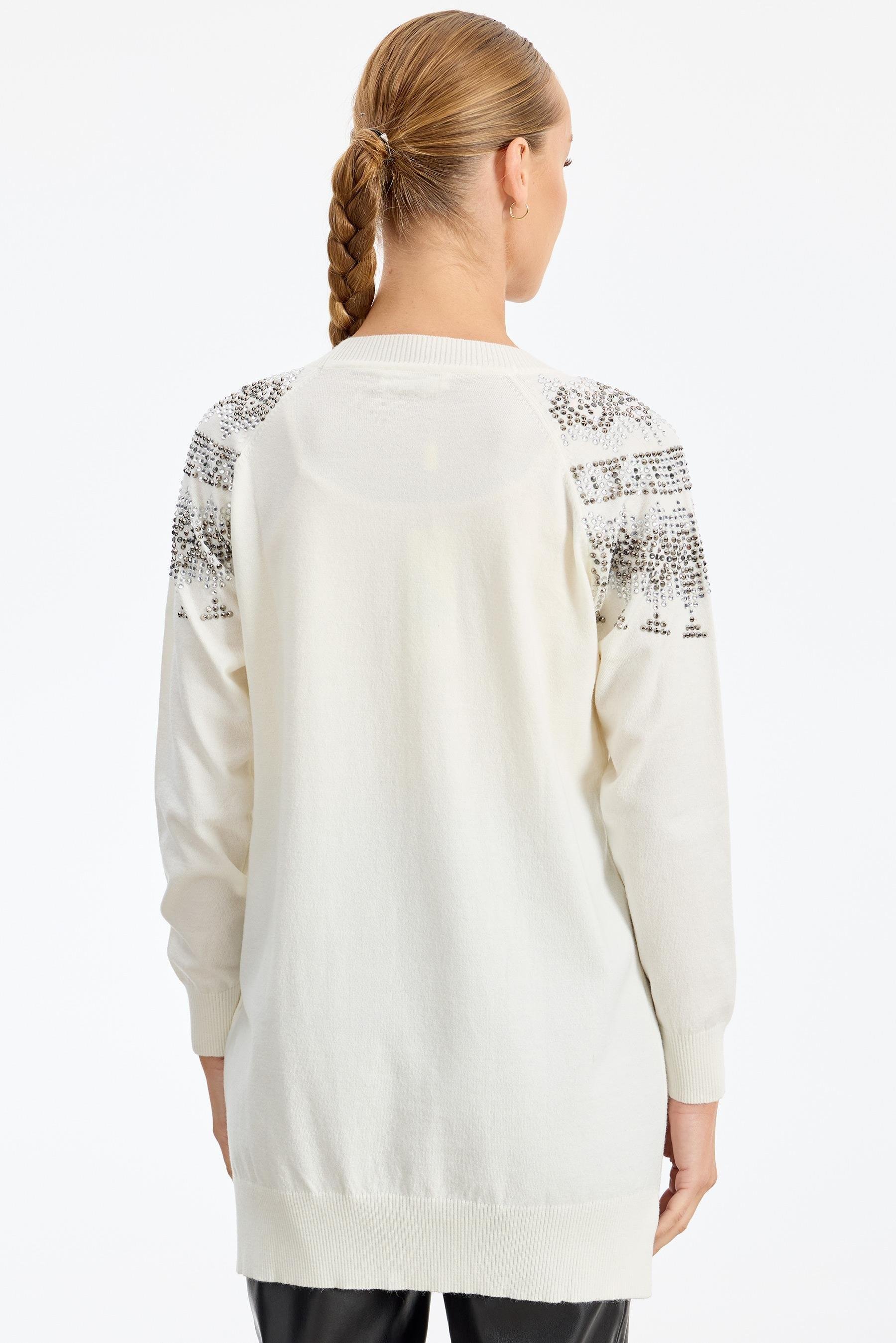 Taş Detaylı Tunik EKRU