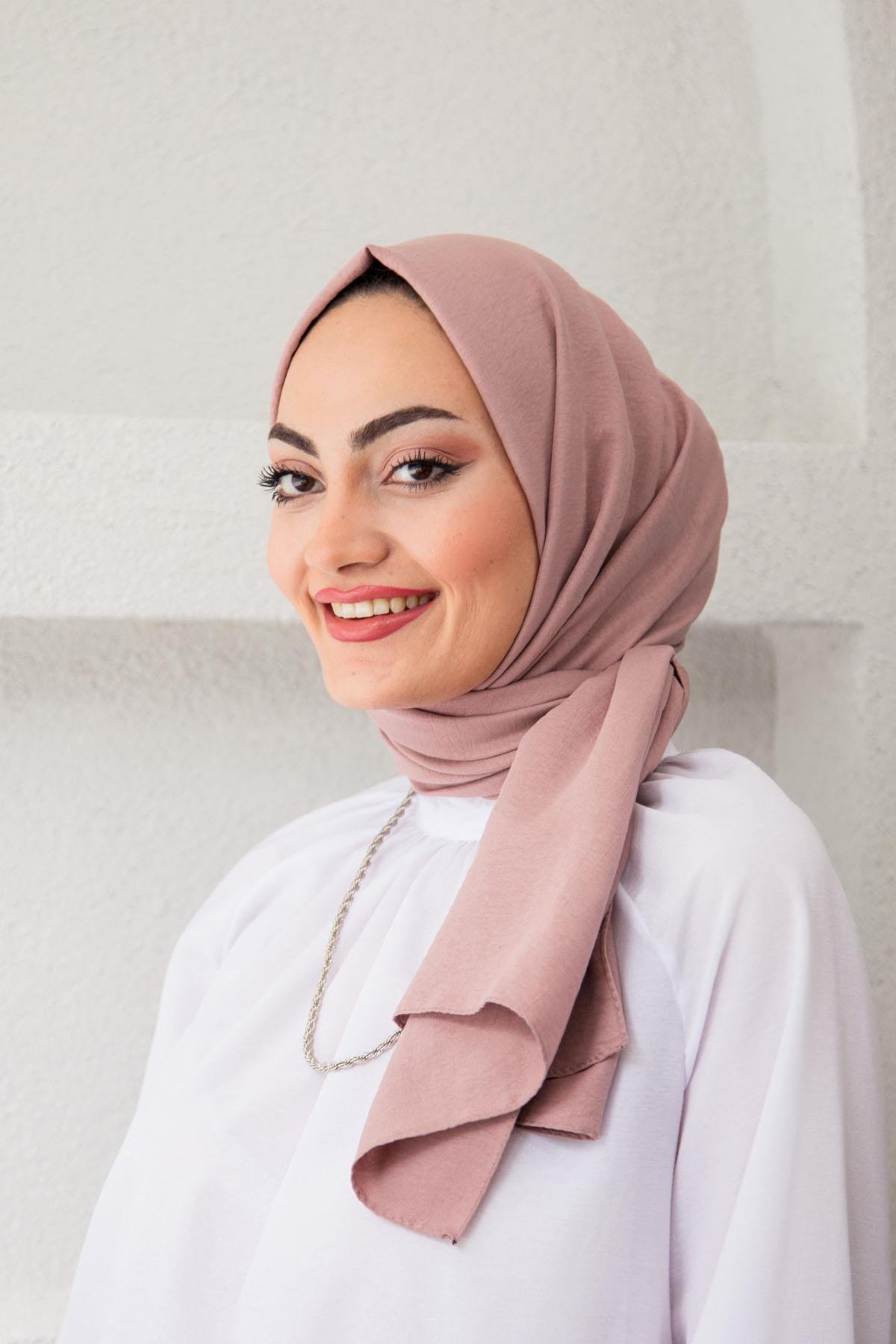 Cazz Tesettür Şal Modeli-GülKurusu