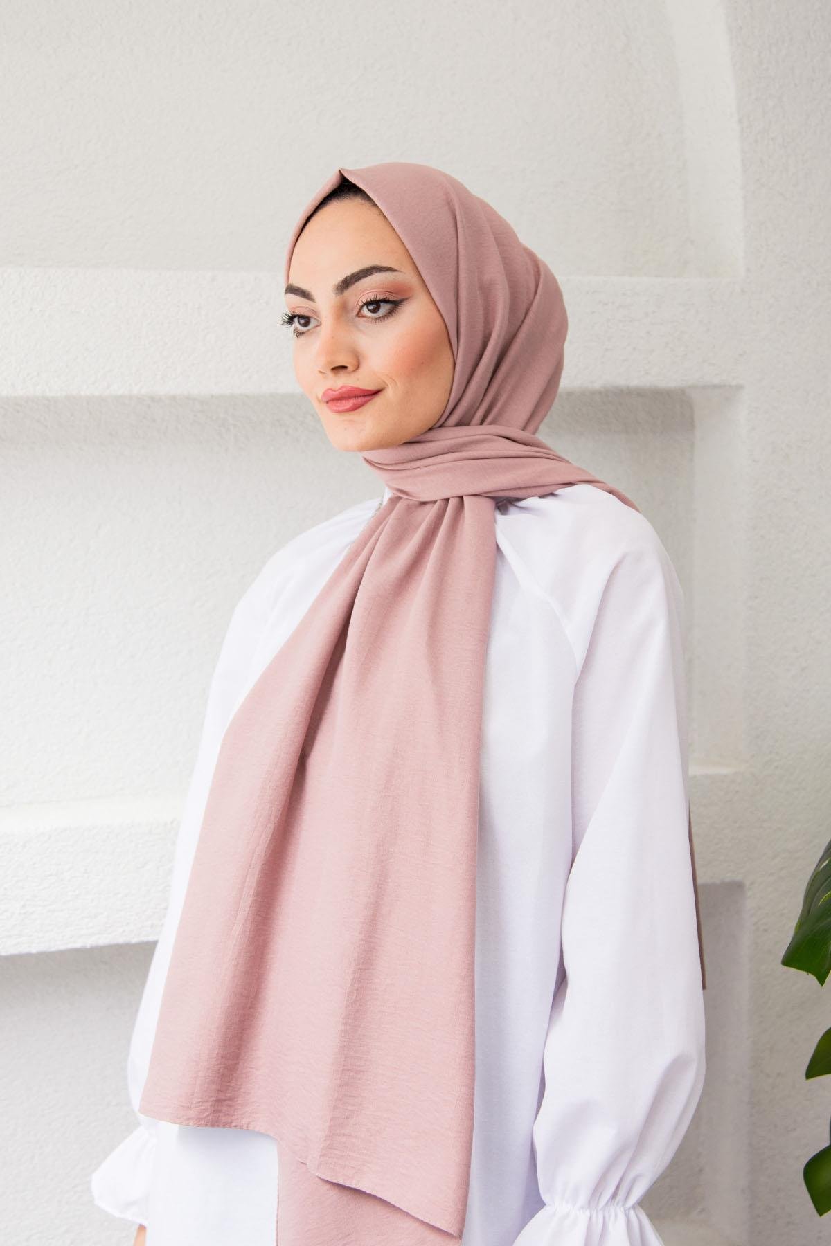 Cazz Tesettür Şal Modeli-GülKurusu