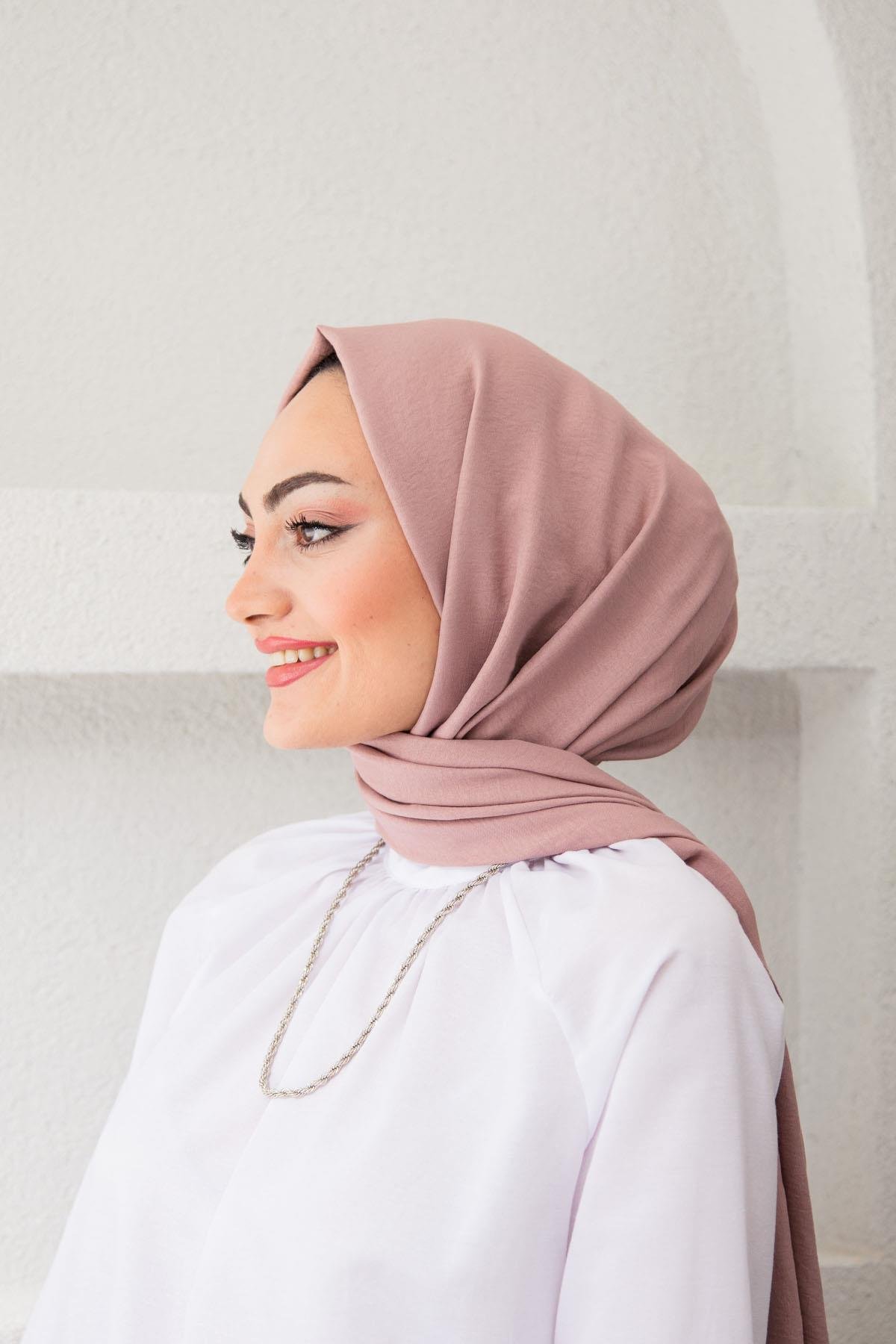 Cazz Tesettür Şal Modeli-GülKurusu