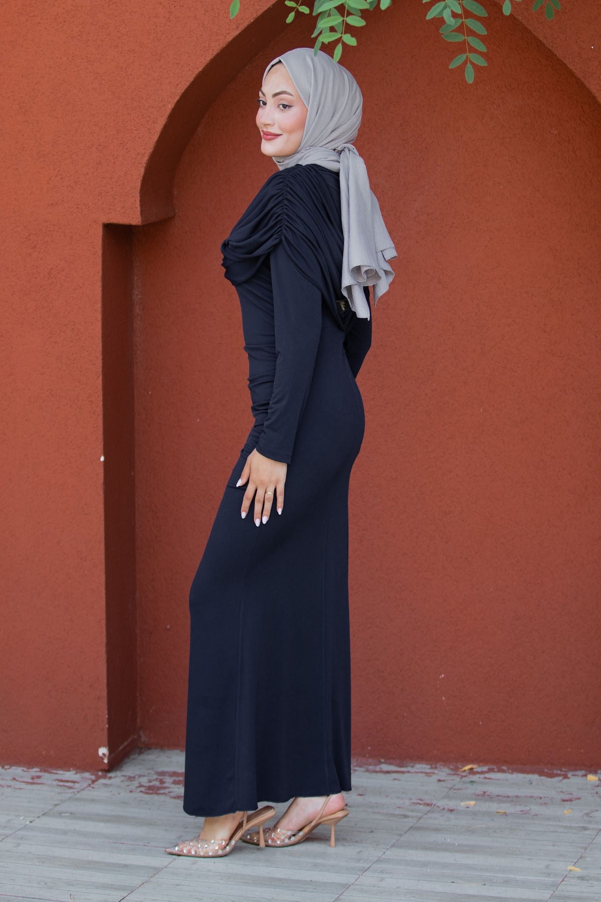 Lafia Sandy Drape Tesettür Abiye-Laci