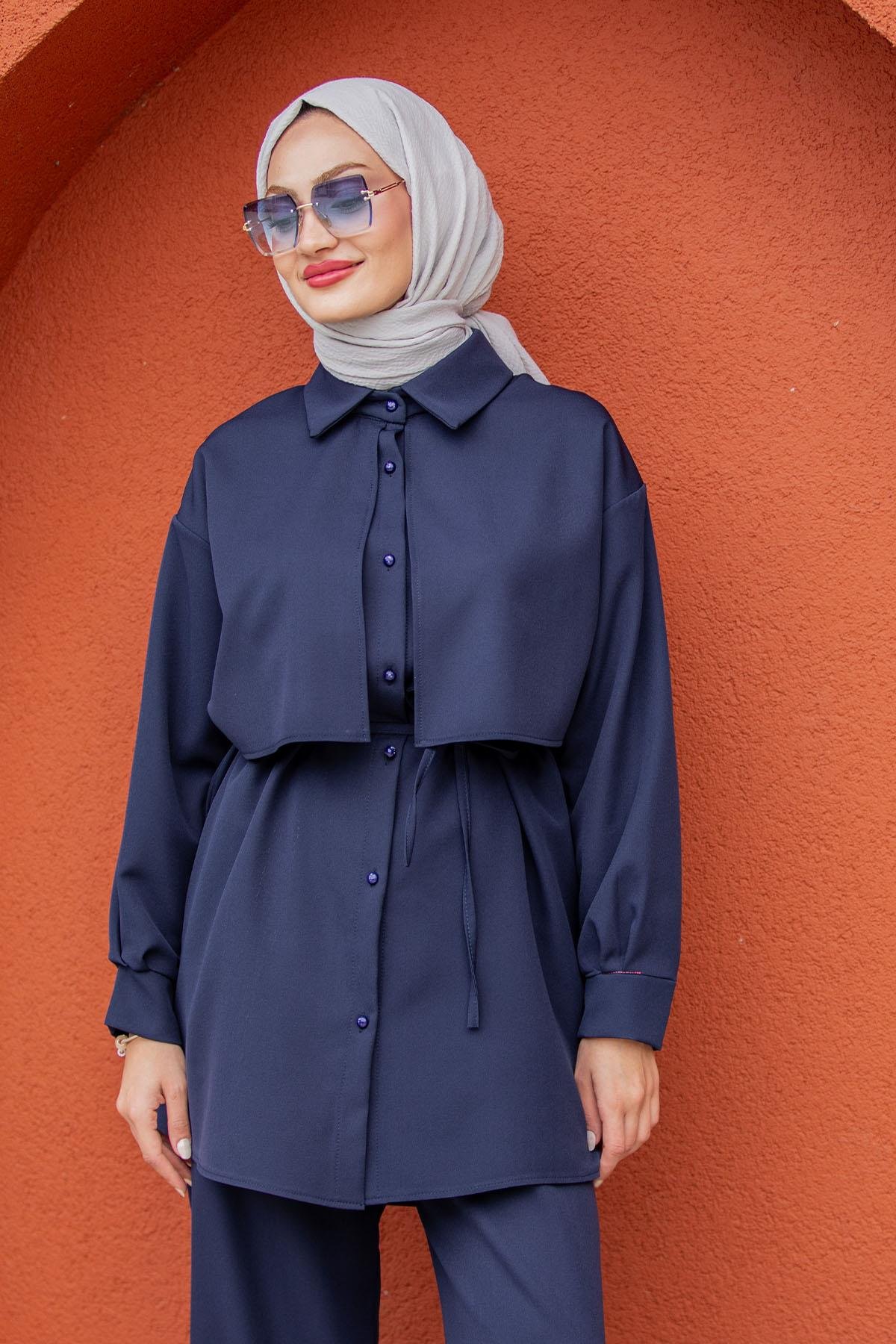 Mist Krep Tunik Pantolon Takım-laci