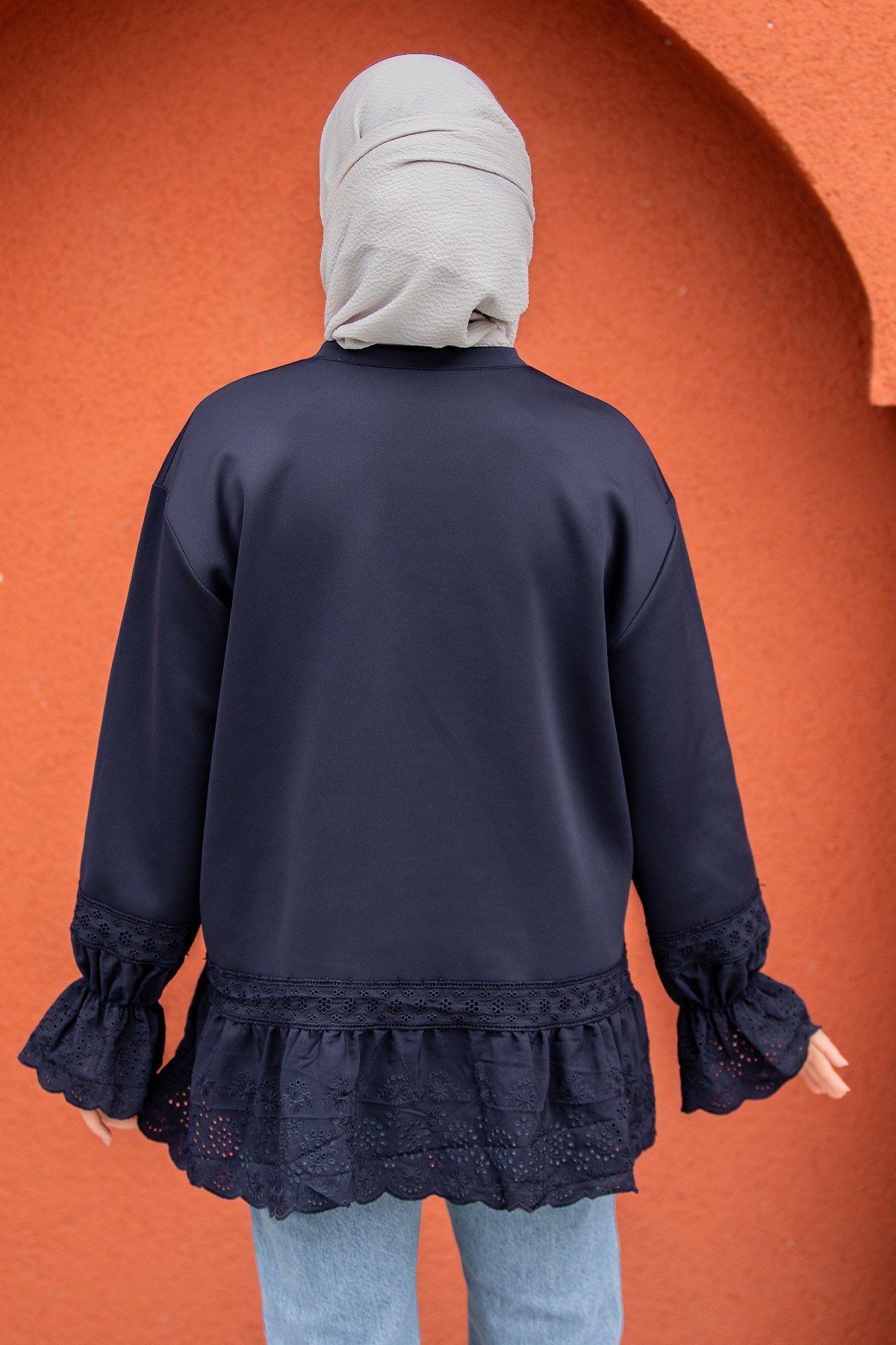Pity Güpür Detaylı Modal Sweat-Laci