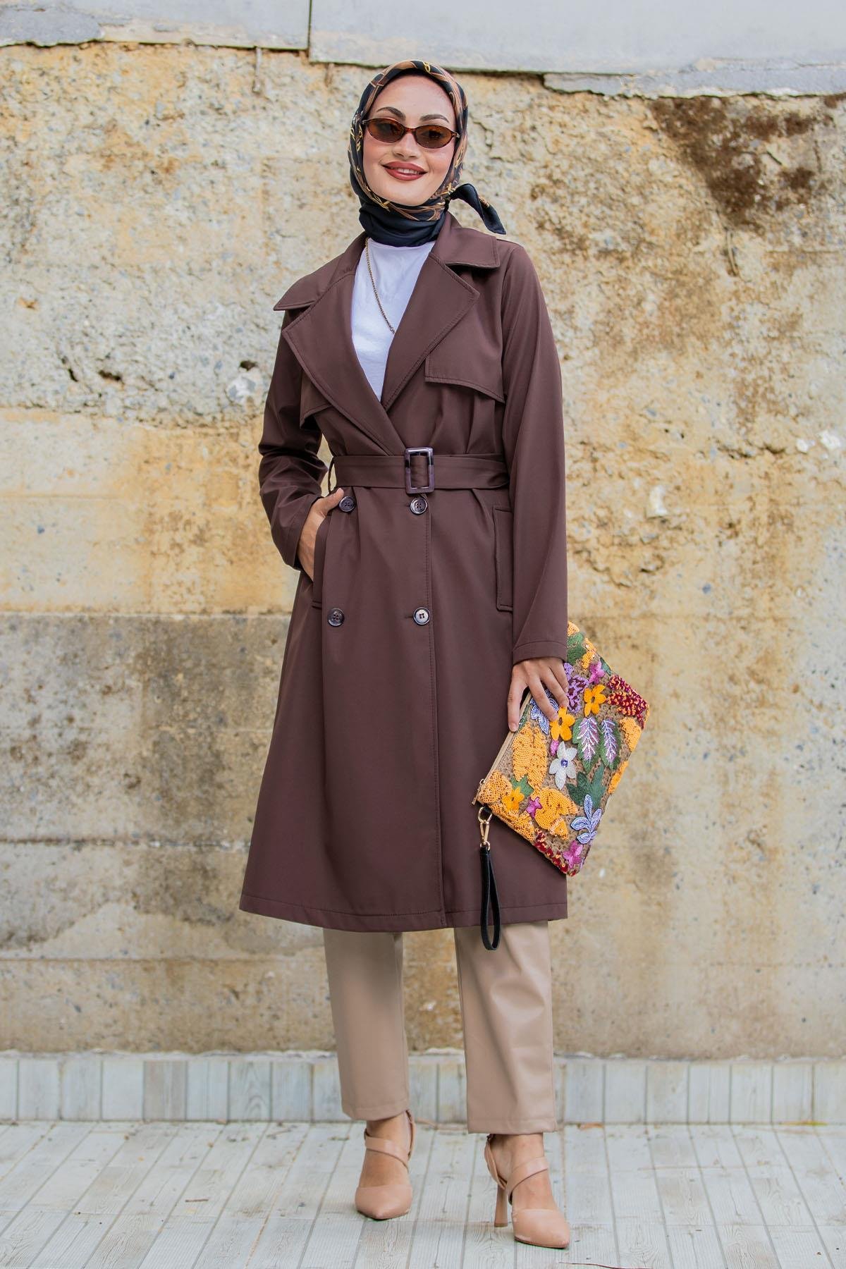 Rinny Bondik Trençkot-Kahve