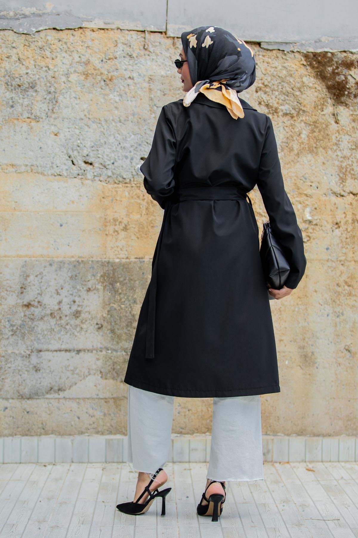 Rinny Bondik Trençkot-Siyah