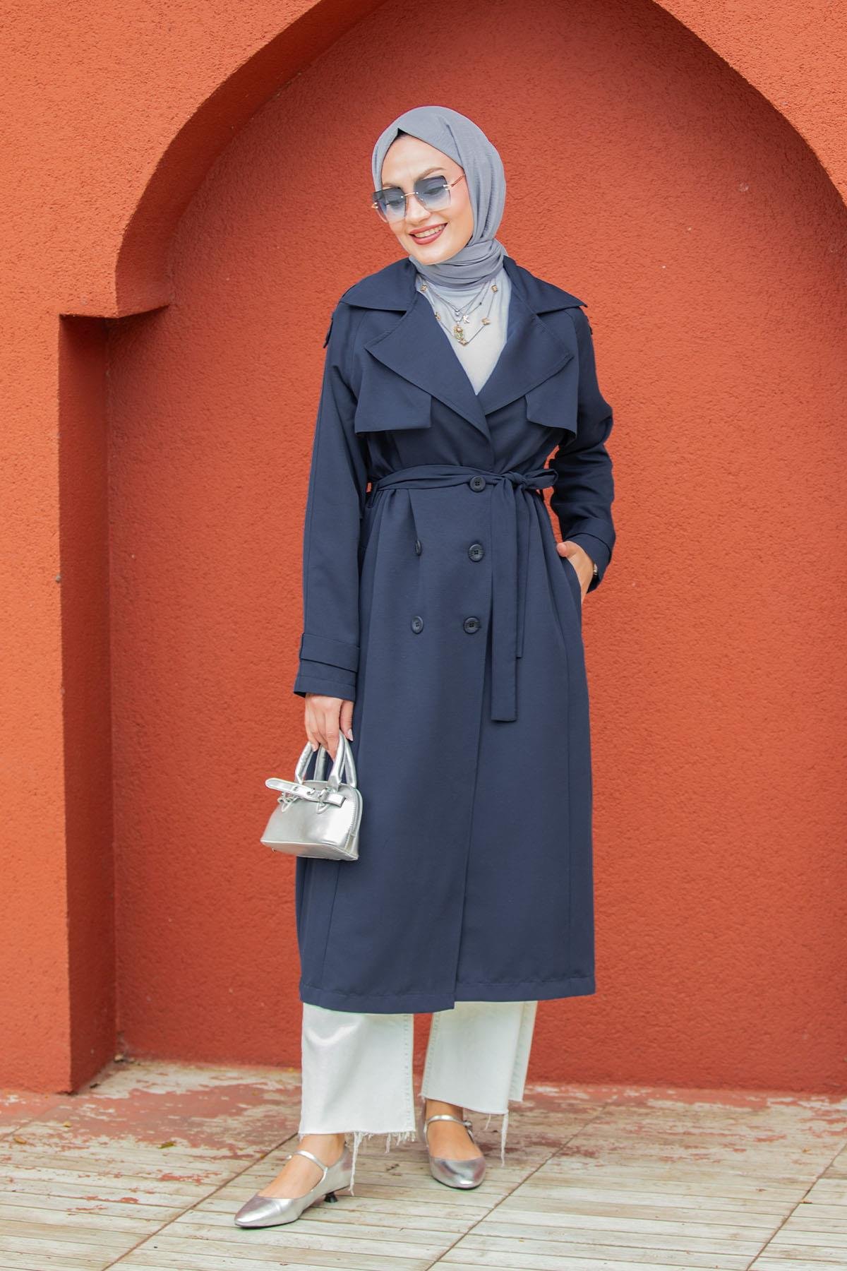 Rodi Uzun Astarlı Trençkot-Laci