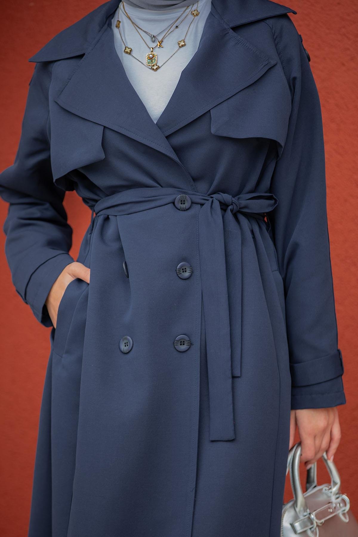 Rodi Uzun Astarlı Trençkot-Laci