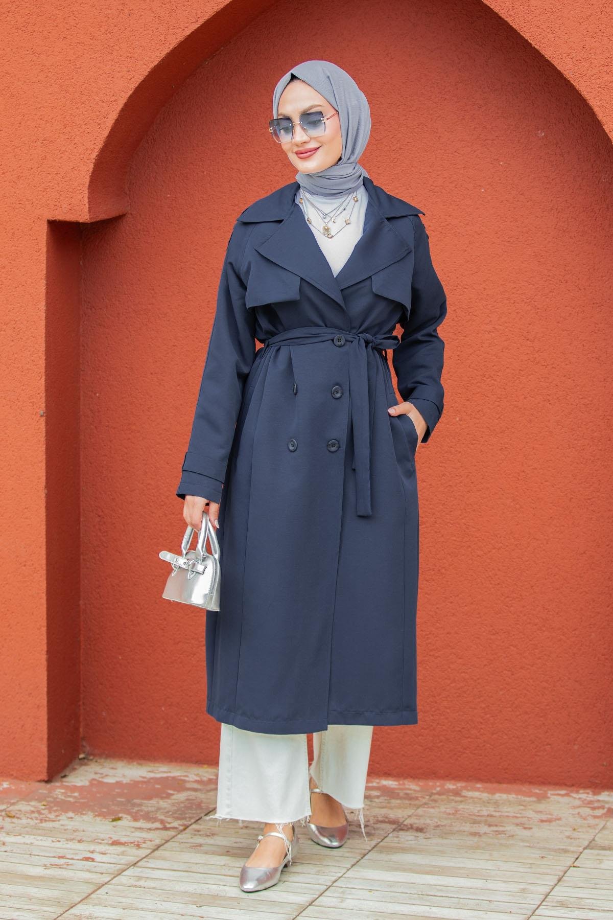 Rodi Uzun Astarlı Trençkot-Laci