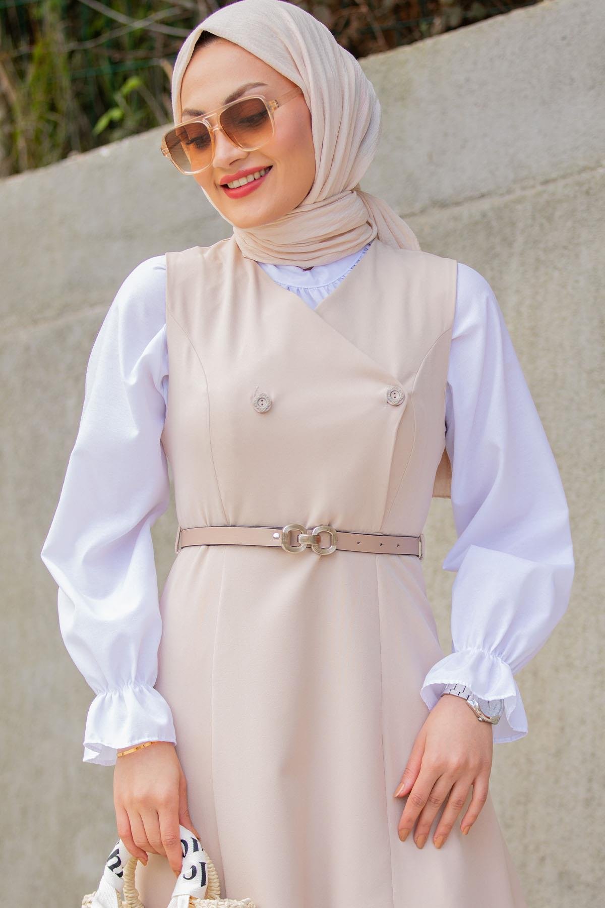 Sara Kemer Hediyeli Dokuma Jile-Bej