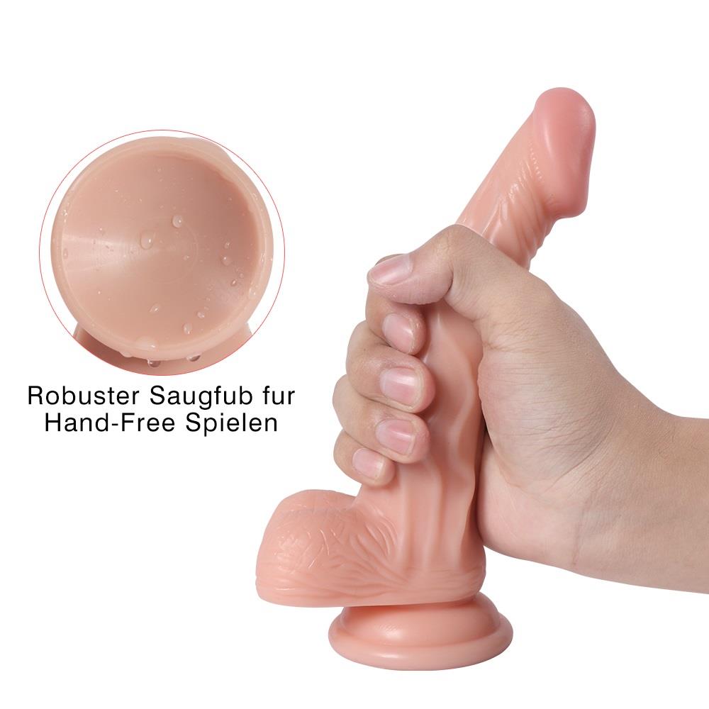  Damarlı 18.5 Cm Realistik Dildo