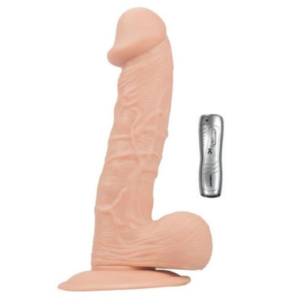 20 Cm Realistik Titreşimli Dildo Penis 