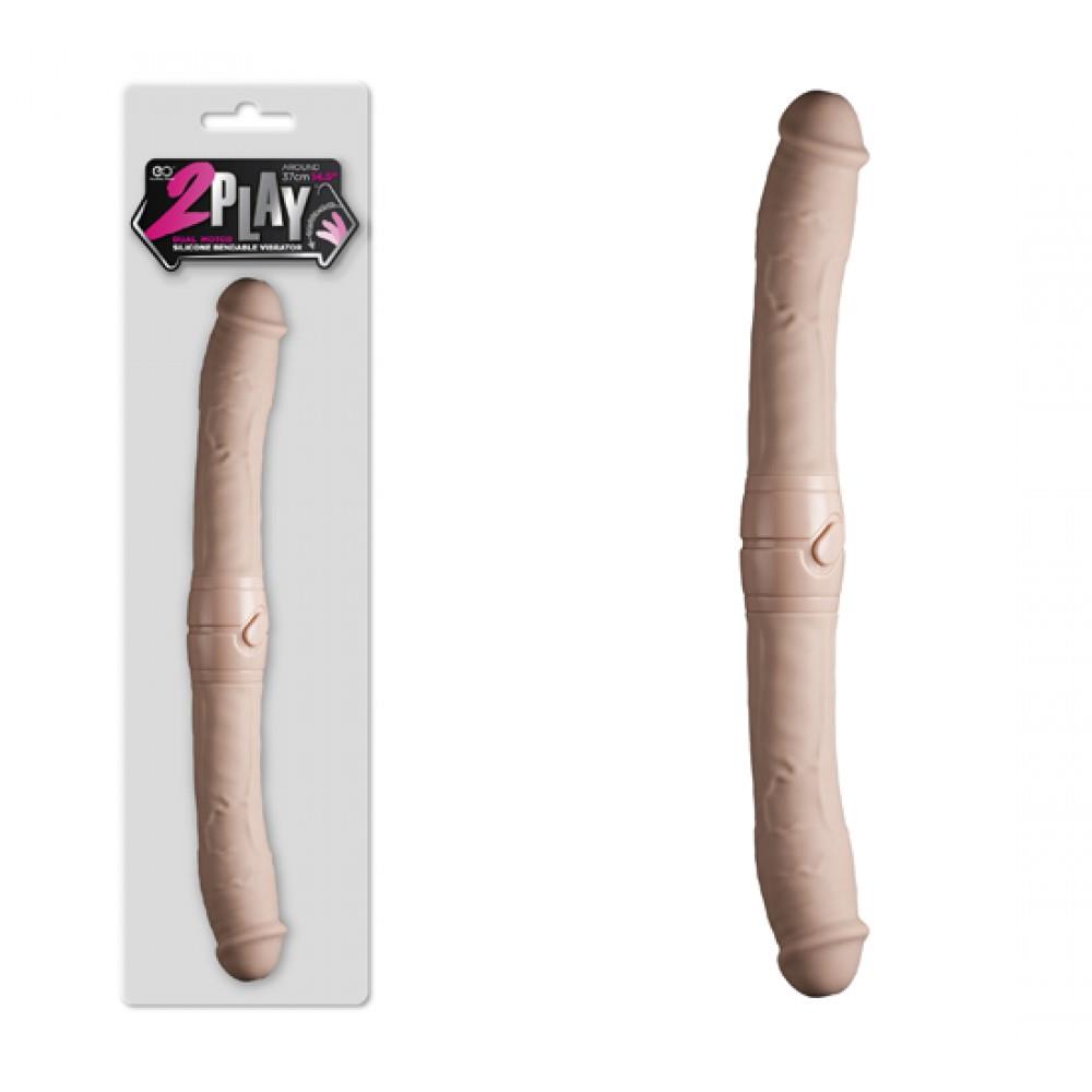 2Play Çift Taraflı ve Çift Motorlu Vibratör - 37cm