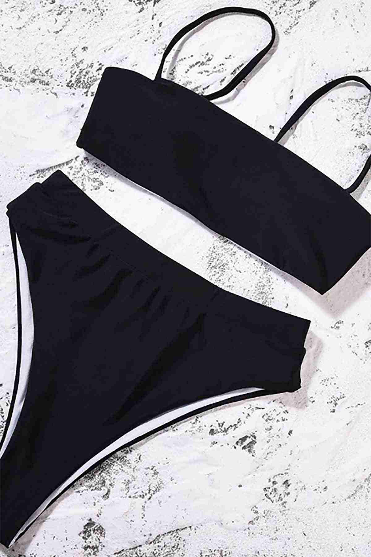 Angelsin Bikini üst Siyah
