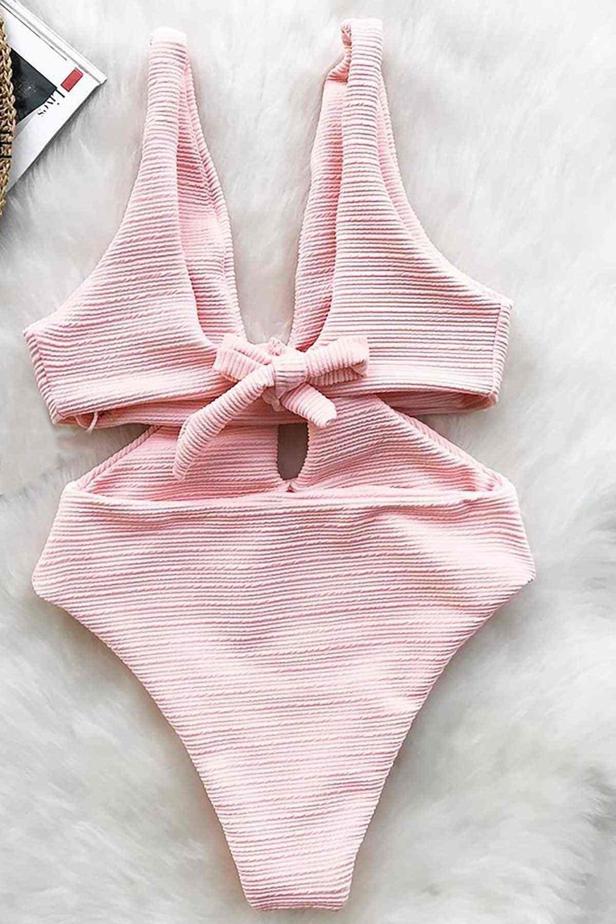Angelsin Özel Kumaş Mayo Pembe