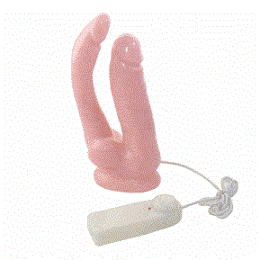 Bl İkili Vantuzlu Çatal Gerçekçi Penis Titreşimli Vibratör Dildo