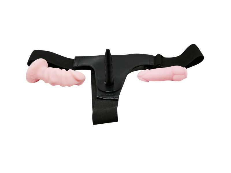 Çift Taraflı İkili Belden Bağlamalı Anal Plug Ve Dildo Penis