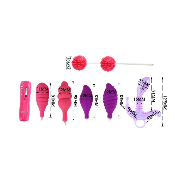 Clımax Combo Titreşimli 6 Çeşit Anal Vajinal Lüks Vibratör Set