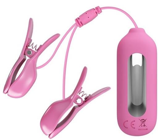 Elektro-Stimülasyon Usb Şarjlı 7 Titreşimli Göğüs Ucu Kıskaçları