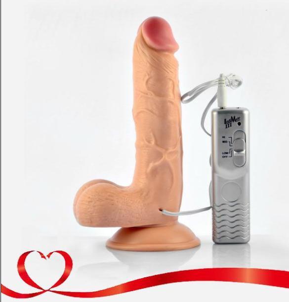 Enduro 19 Cm 3 Titreşimli Realistik Vibratör Gerçekçi Kalın Penis