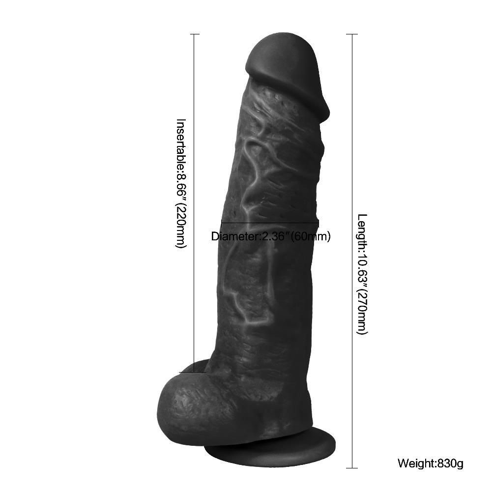 Giant King 27 Cm Gerçekçi Dev Kalın Realistik Zenci Penis Dildo