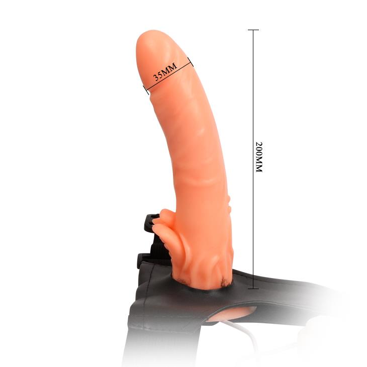 Harnes 20Cm Titreşimli Belden Bağlamalı Penis Realistik Protez