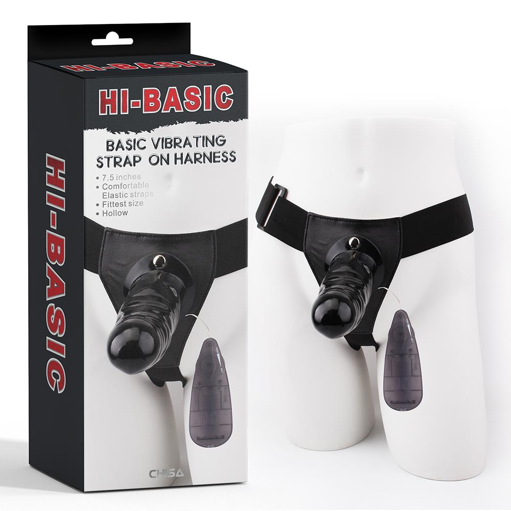 Hi Basic Penis Extender İçi Boş Titreşimli Belden Bağlamalı - Siyah