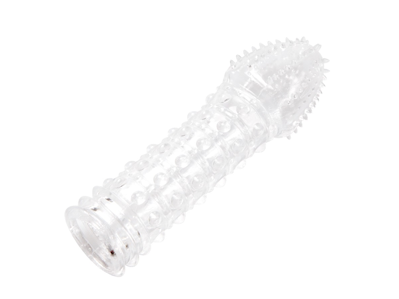 Klitoris Uyarıcı Şeffaf Tırtıklı Penis Kılıfı